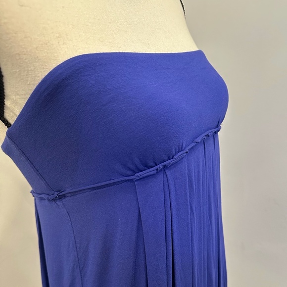 Blue Strapless mini dress - Picture 4 of 4